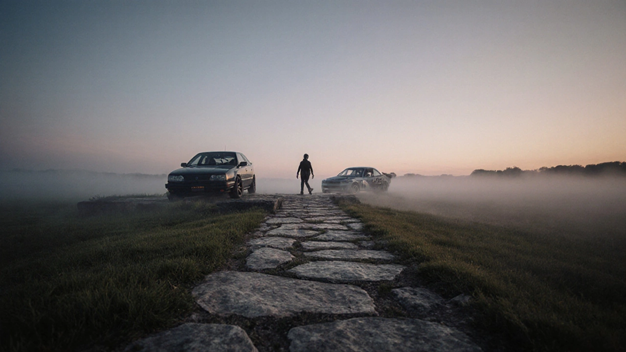 A symbolic path showing stage 1 clutch as the practical middle ground between stock and race clutches.